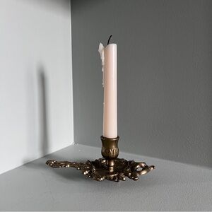 Little Brass Footed Candle Holder